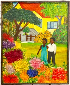 Original Haitian Painting by D Pluvoise