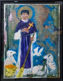 San Martin de Porres by Hunt Slonem