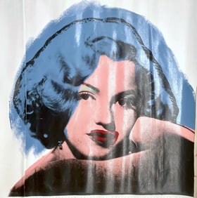Young Marilyn Blue by Steve Kaufman