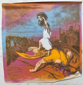 David and Goliath by Steve Kaufman