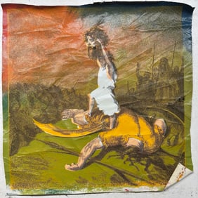 David and Goliath by Steve Kaufman