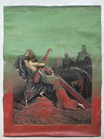 Jesus Falling Beneath The Cross by Steve Kaufman