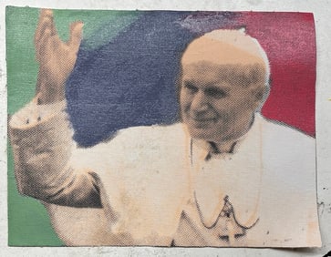 Pope John Paul by Steve Kaufman