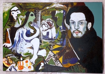 Picasso Painting by Steve Kaufman