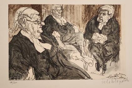 Feliks Topolski. - from the Legal London portfolio"