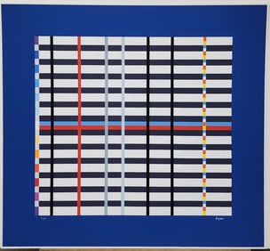 Yaacov Agam. titled "Hommage du Mondrian