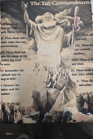 Steve Kaufman ,Warhols protege exclusive collection....The Ten Commands Moses