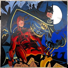 Daredevil and Batman by Bobby RAW Womack