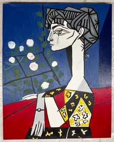Jacqueline avec Fleurs by Steve Kaufman