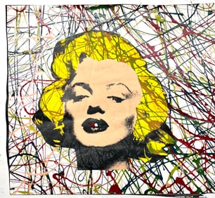 Marilyn Monroe Pollock Style by Steve Kaufman
