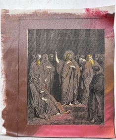 Christ in the Synagogue by Steve Kaufman