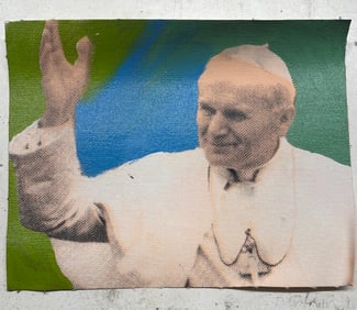 Pope John Paul by Steve Kaufman