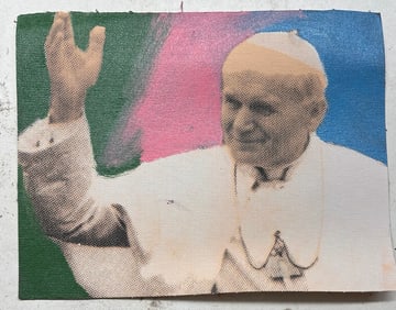 Pope John Paul by Steve Kaufman
