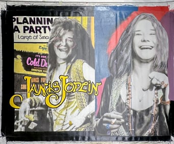 Janis Joplin 2 Panel by Steve Kaufman