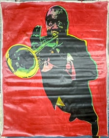 Louis Armstrong Red XL by Steve Kaufman