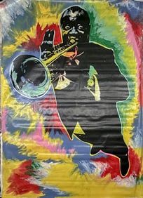 Louis Armstrong Tye Die by Steve Kaufman