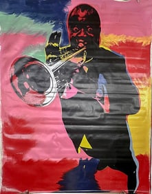 Louis Armstrong Multi Color by Steve Kaufman