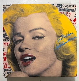 Best Wishes Marilyn Monroe by Steve Kaufman