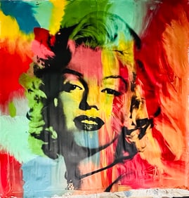 Young Marilyn Monroe XL V2 by Steve Kaufman