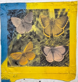 Butterfly 4 Panel by Steve Kaufman