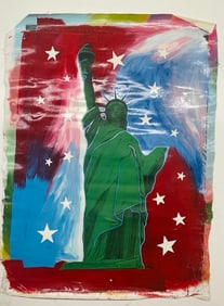 Starred Statue of Liberty by Steve Kaufman
