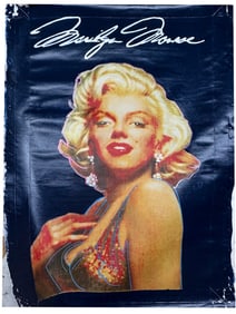 Marilyn Monroe Navy Blue by Steve Kaufman