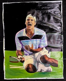 Roger Federer by Steve Kaufman