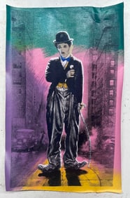 Actor Charlie Chaplin by Steve Kaufman