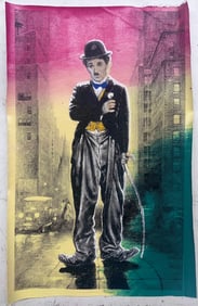 Actor Charlie Chaplin by Steve Kaufman