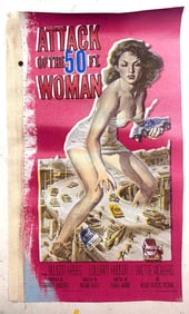 50ft Woman Movie Poster by Steve Kaufman