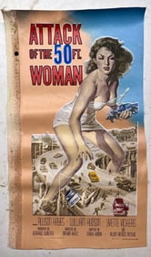 50ft Woman Movie Poster by Steve Kaufman