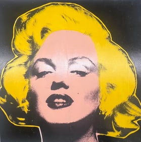 Marilyn Monroe on Black AP by Steve Kaufman