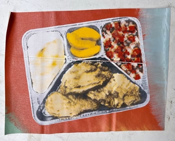 Fried Chicken TV Dinner by Steve Kaufman