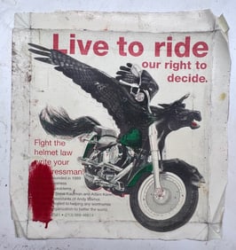 Live To Ride Political Ad by Steve Kaufman