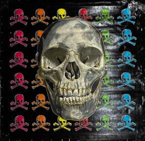 Skulls and Cross Bones MC by Steve Kaufman
