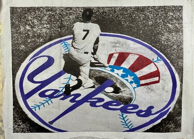 Mickey Mantle NY Yankees by Steve Kaufman