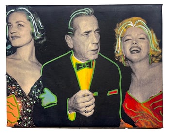 Bacall, Bogart and Monroe at Ciros by Steve Kaufman