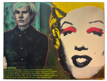 Andy Warhol and Marilyn Monroe by Steve Kaufman