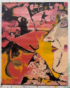I and the Village, Chagall by Steve Kaufman