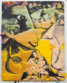 I and the Village, Chagall by Steve Kaufman