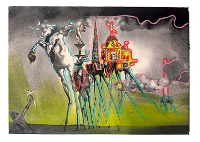 Temptation of St Anthony, Dali by Steve Kaufman