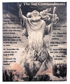 Moses, 10 Commandments by Steve Kaufman