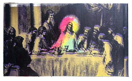 The Last Supper Overprint by Steve Kaufman