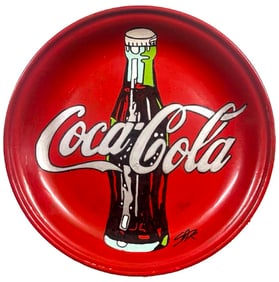 Coca Cola Classic Plate by Steve Kaufman