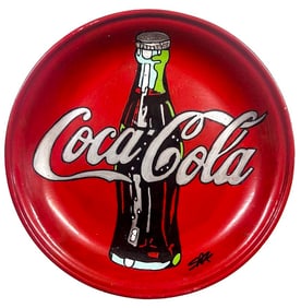 Coca Cola Classic Plate by Steve Kaufman