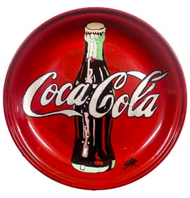 Coca Cola Classic Plate by Steve Kaufman