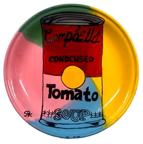 Cambpbells Tomato Soup Plate by Steve Kaufman