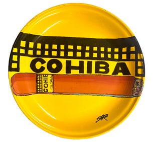 Cohiba Cigar Plate by Steve Kaufman