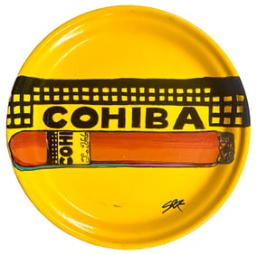Cohiba Cigar Plate by Steve Kaufman
