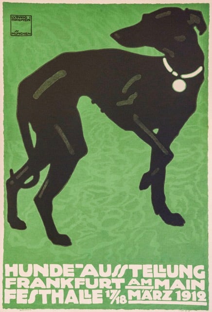 Hunde Ausstellung Whippet by Ludwig Hohlwein (1 of 1)